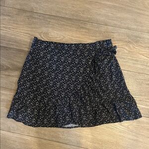 Cynthia Rowley Floral Navy‎ Blue and White Skirt
